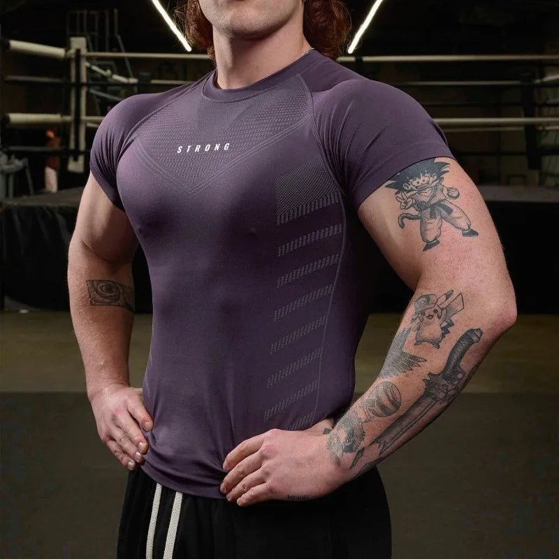 Men’s Quick - Dry Compression Fitness T-Shirt Gym - Lia_Store