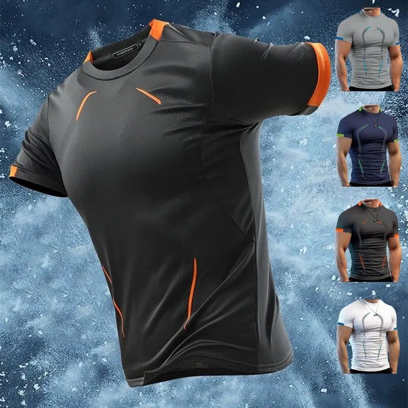 Men’s Quick - Dry Compression Gym Shirt – Short Sleeve Sports Tee - Lia_Store