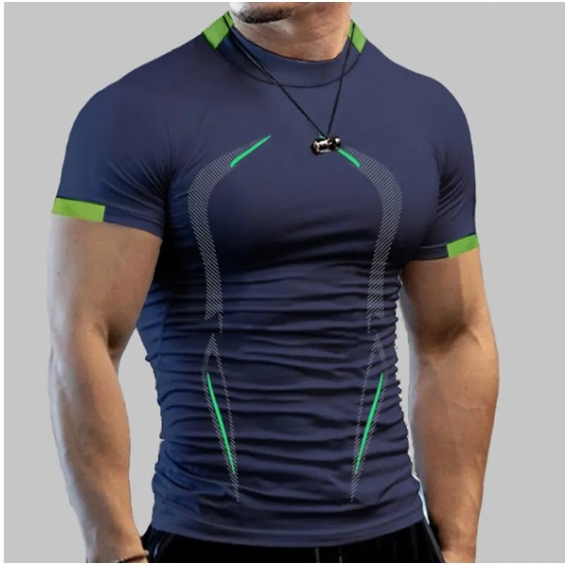 Men’s Quick - Dry Compression Gym Shirt – Short Sleeve Sports Tee - Lia_Store