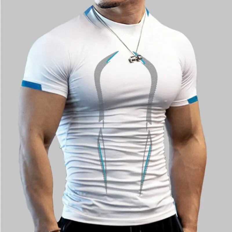 Men’s Quick - Dry Compression Gym Shirt – Short Sleeve Sports Tee - Lia_Store