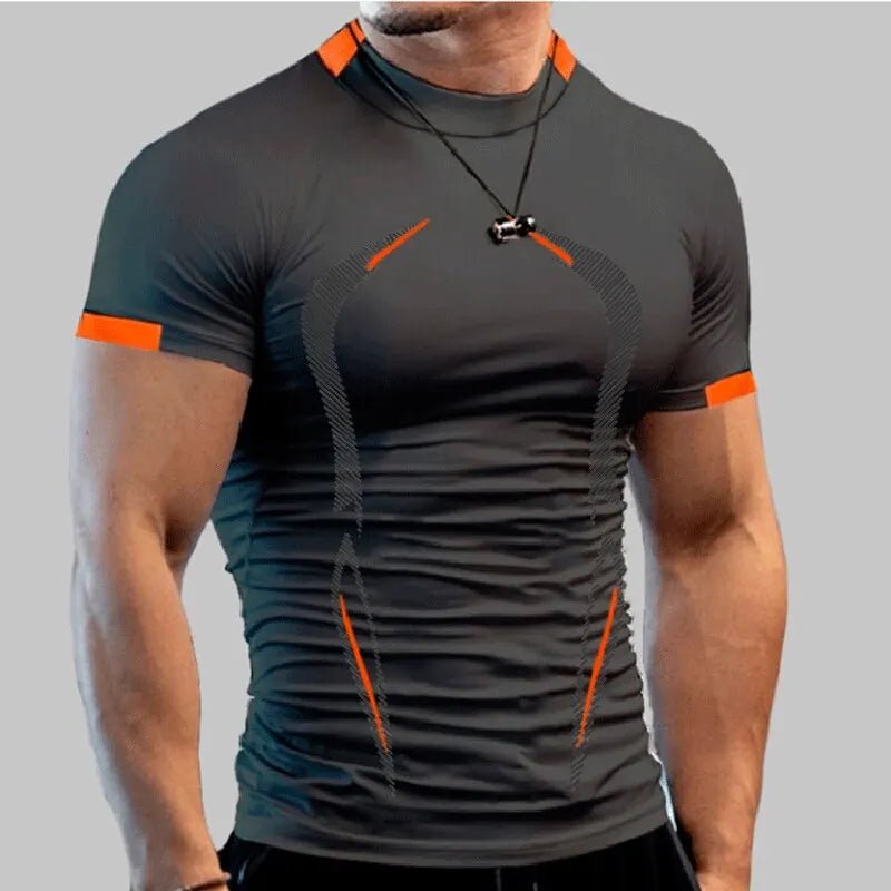Men’s Quick - Dry Compression Gym Shirt – Short Sleeve Sports Tee - Lia_Store