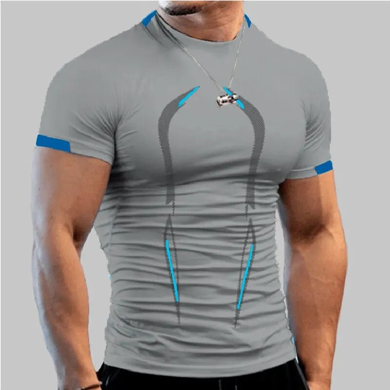 Men’s Quick - Dry Compression Gym Shirt – Short Sleeve Sports Tee - Lia_Store