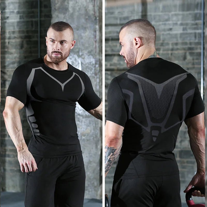 Men’s Quick Dry Compression Gym T-Shirt - Lia_Store