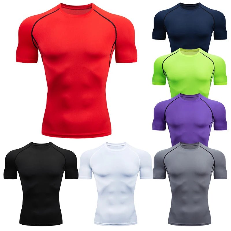Men’s Quick Dry Compression Gym T-Shirt - Lia_Store