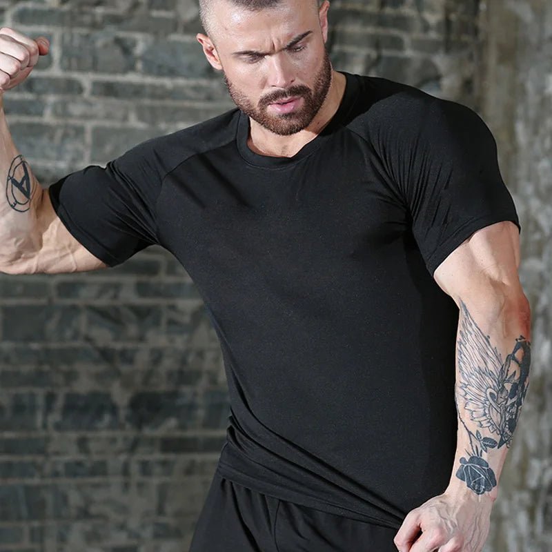 Men’s Quick Dry Compression Gym T-Shirt - Lia_Store