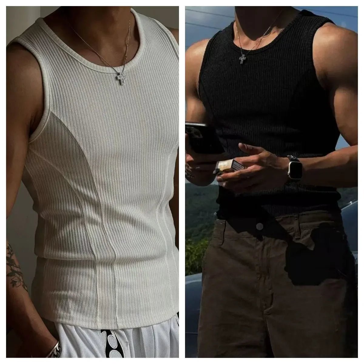 Men’s Quick - Dry Sleeveless Fitness Top - Lia_Store