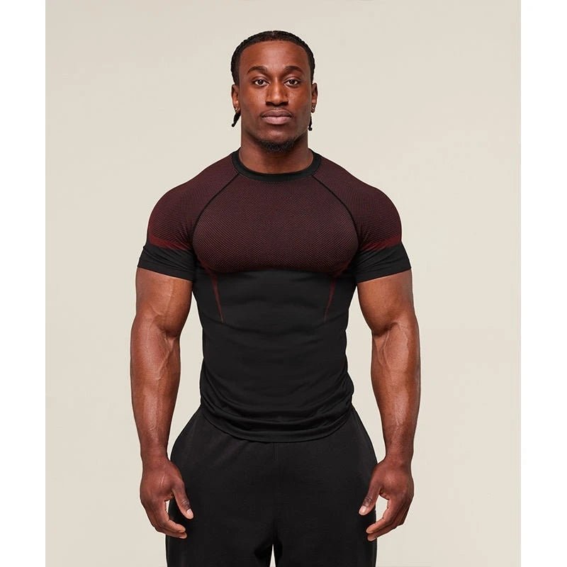 Men’s Quick - Dry Stretch Fitness T-Shirt – Breathable Summer Gym Wear - Lia_Store