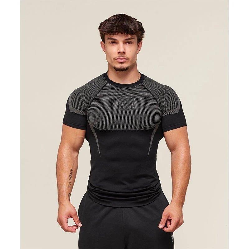 Men’s Quick - Dry Stretch Fitness T-Shirt – Breathable Summer Gym Wear - Lia_Store