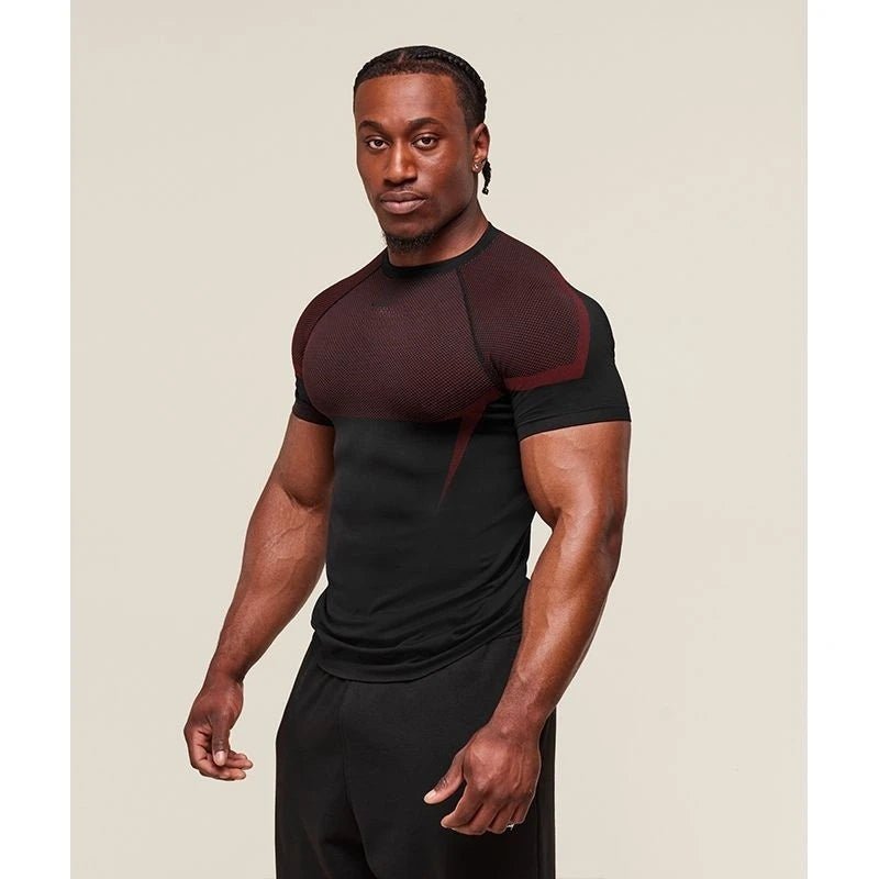 Men’s Quick - Dry Stretch Fitness T-Shirt – Breathable Summer Gym Wear - Lia_Store