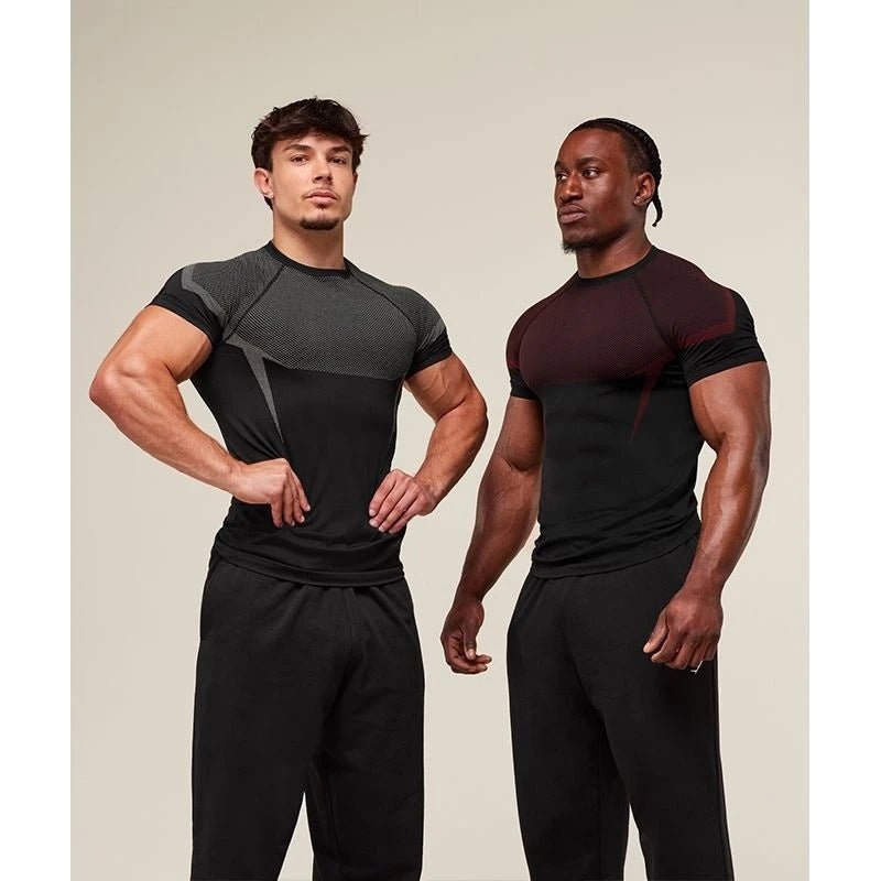Men’s Quick - Dry Stretch Fitness T-Shirt – Breathable Summer Gym Wear - Lia_Store
