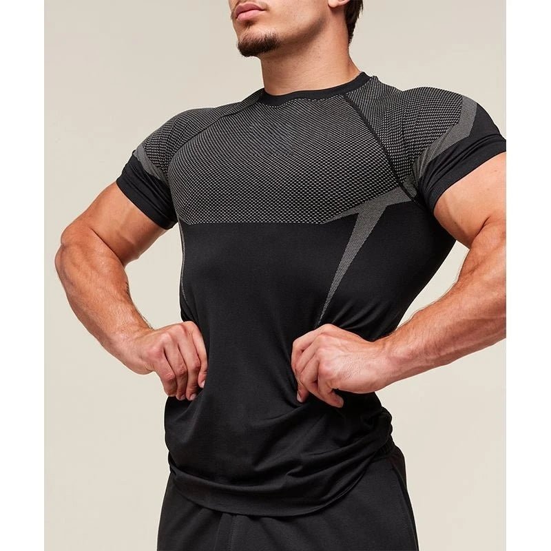 Men’s Quick - Dry Stretch Fitness T-Shirt – Breathable Summer Gym Wear - Lia_Store