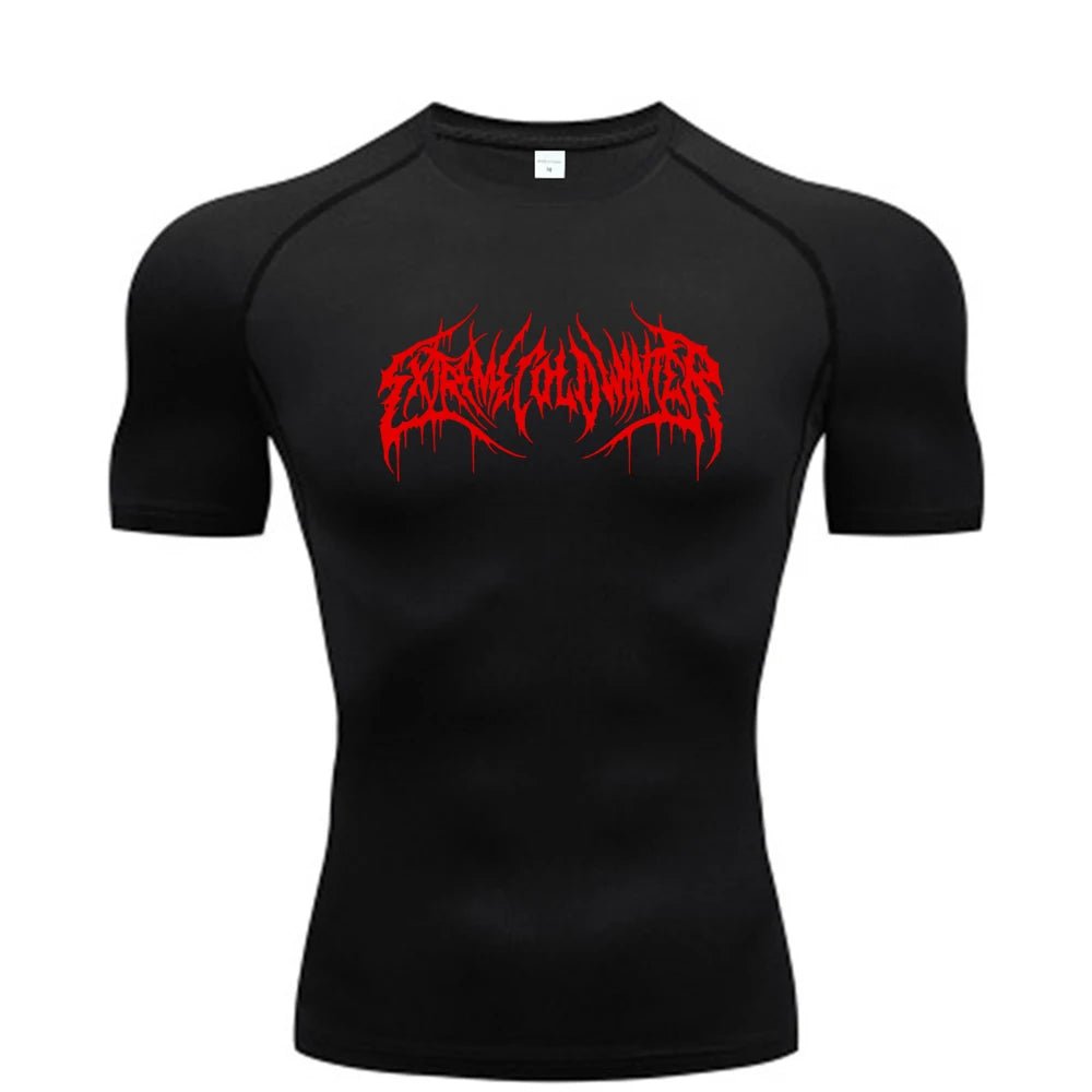 Men’s Short - Sleeve Compression T-Shirt – Quick - Dry Fitness & Gym Top - Lia_Store