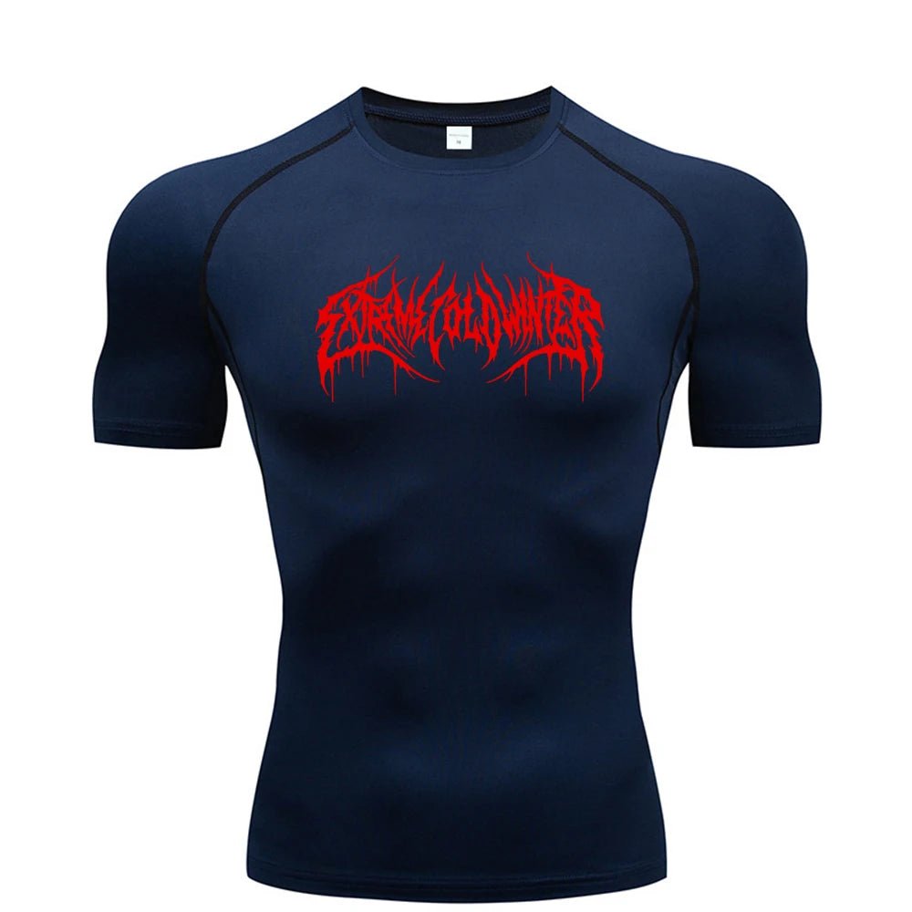 Men’s Short - Sleeve Compression T-Shirt – Quick - Dry Fitness & Gym Top - Lia_Store