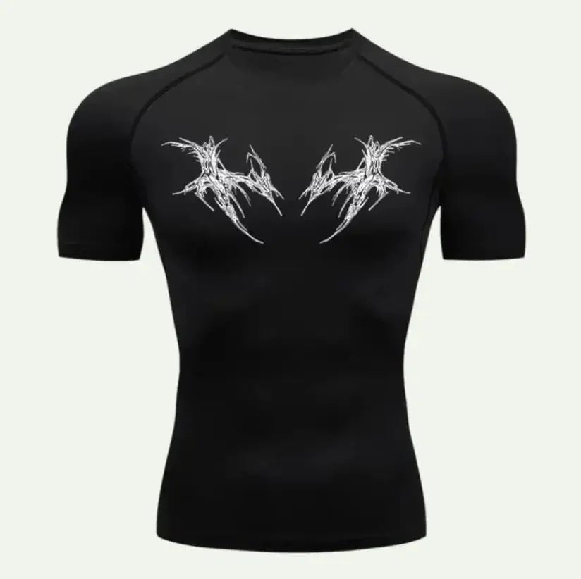 Men’s Skeleton Compression T-Shirt Gym - Lia_Store