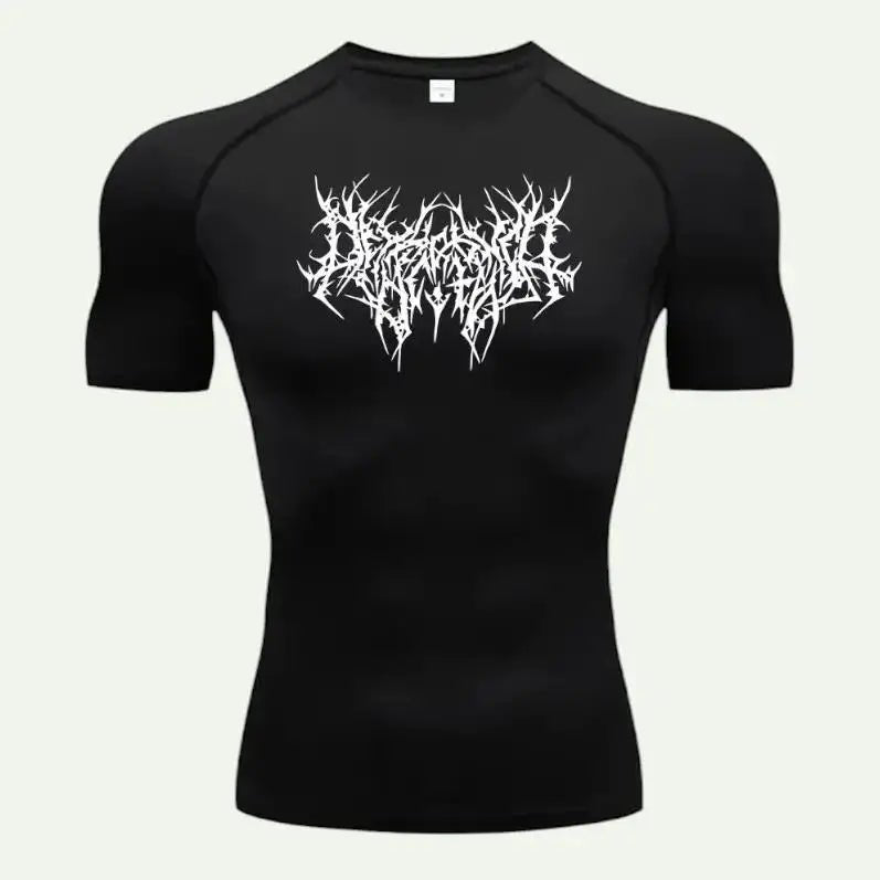 Men’s Skeleton Compression T-Shirt Gym - Lia_Store