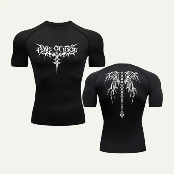 Men’s Skeleton Compression T-Shirt Gym - Lia_Store