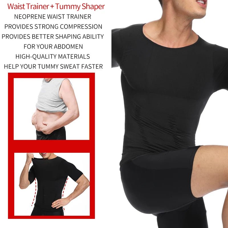 Men’s Slimming Compression Shapewear Vest – Tummy & Chest Control - Lia_Store