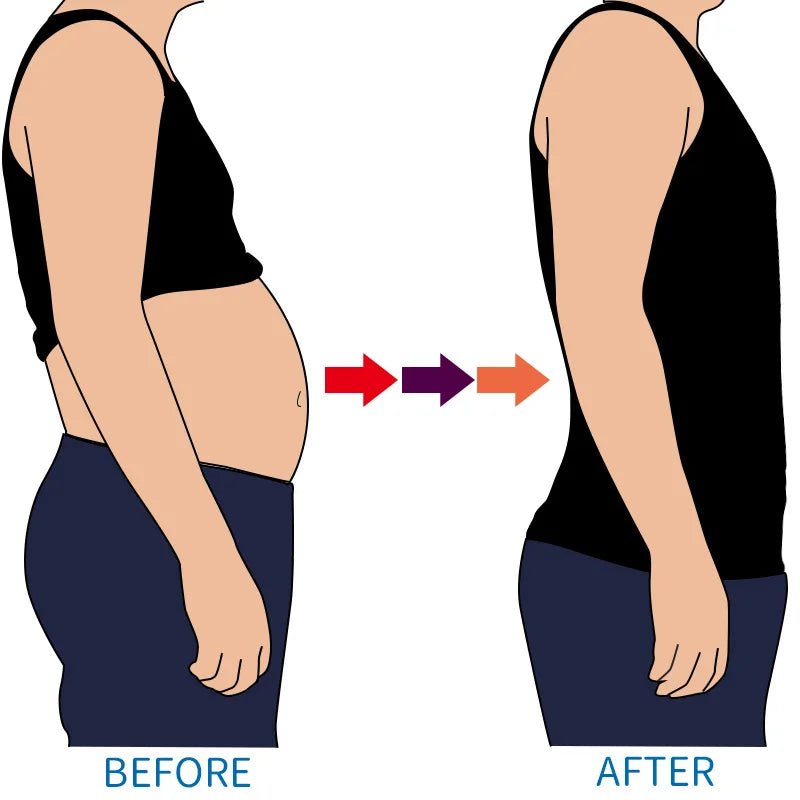 Men’s Slimming Compression Shapewear Vest – Tummy & Chest Control - Lia_Store