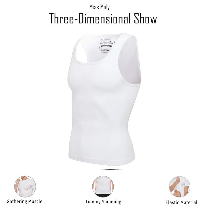 Men’s Slimming Compression Shapewear Vest – Tummy & Chest Control - Lia_Store