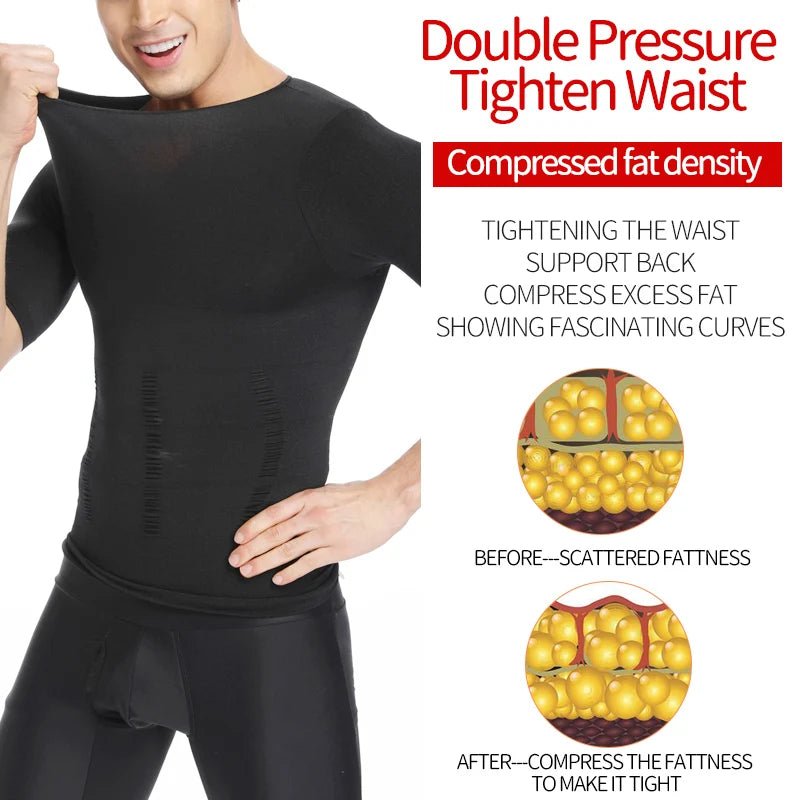 Men’s Slimming Compression Shapewear Vest – Tummy & Chest Control - Lia_Store