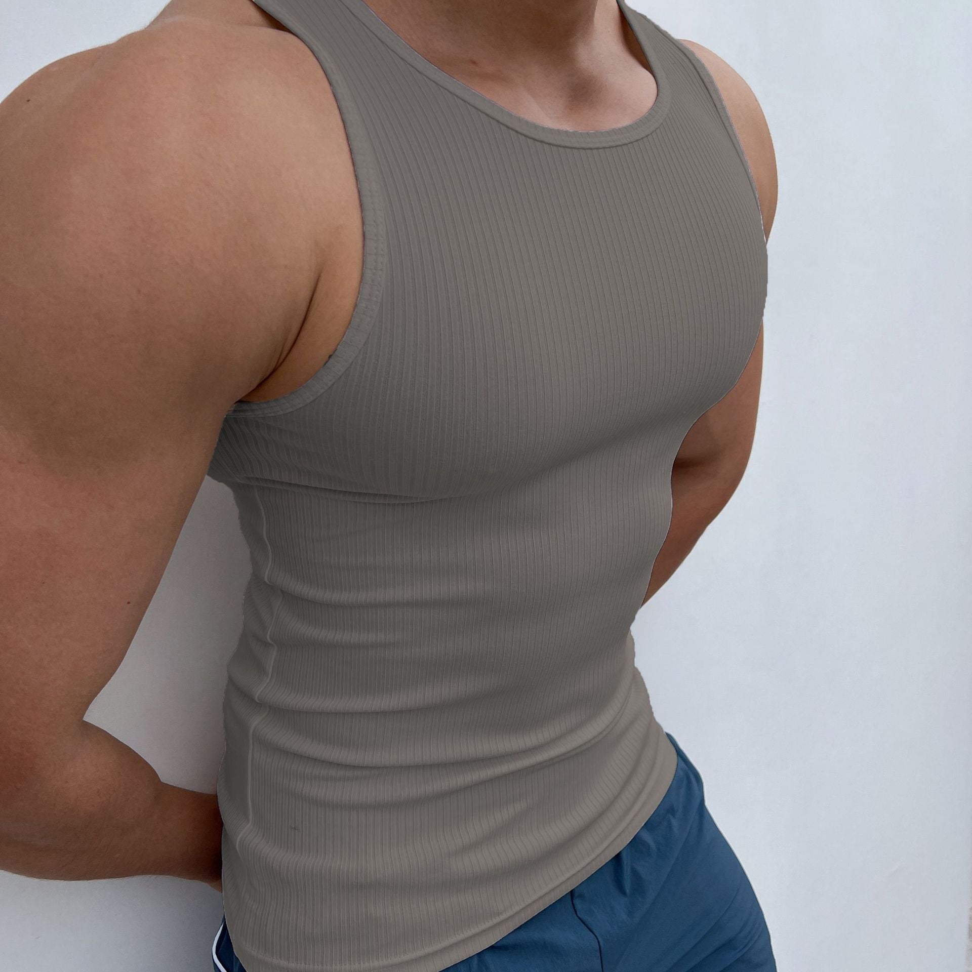 Men's Stretch Tight Sports Vest - Lia_Store