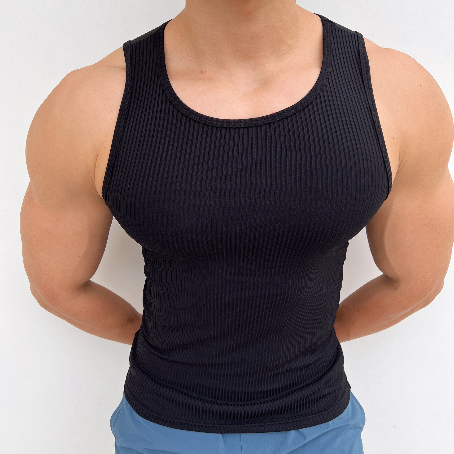 Men's Stretch Tight Sports Vest - Lia_Store