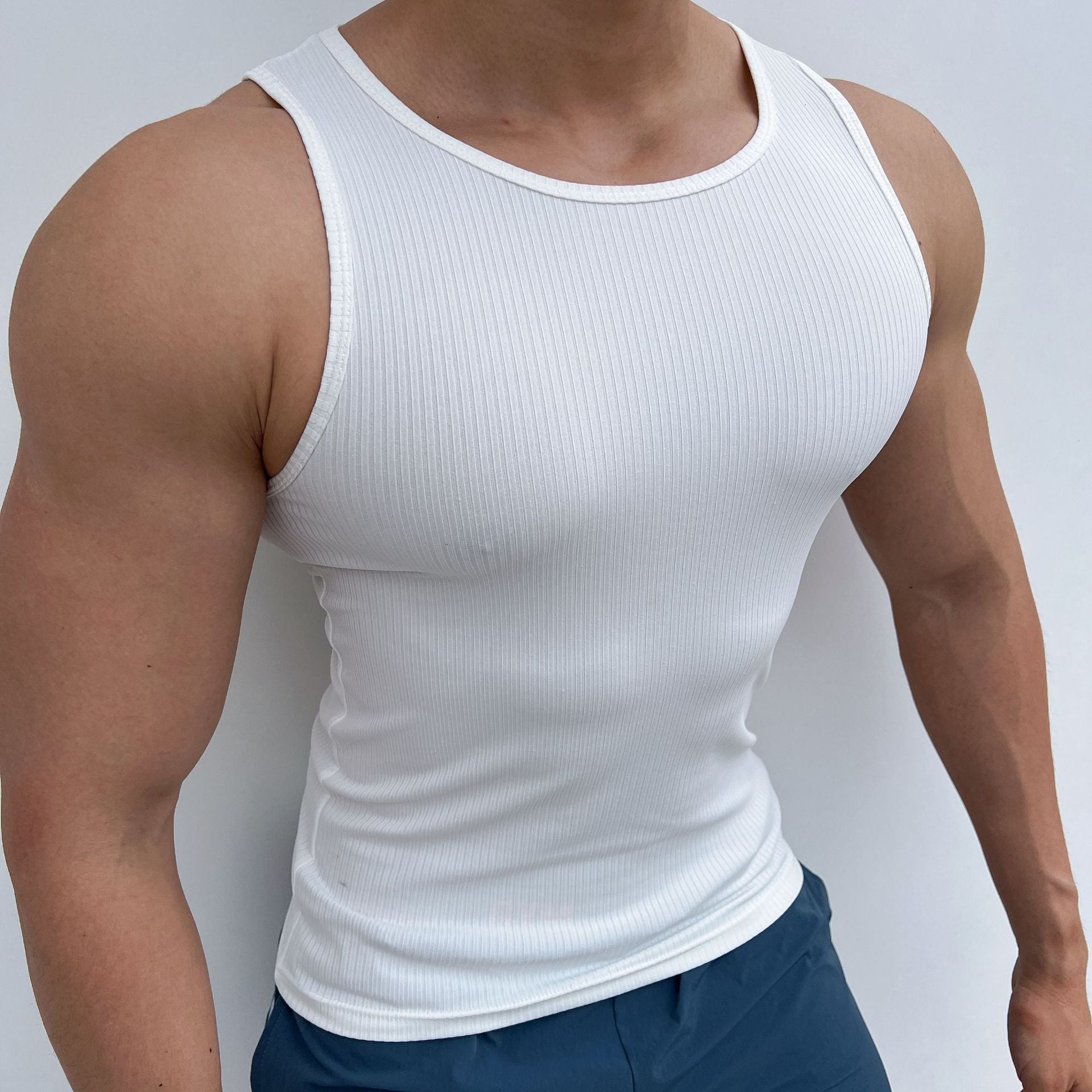 Men's Stretch Tight Sports Vest - Lia_Store