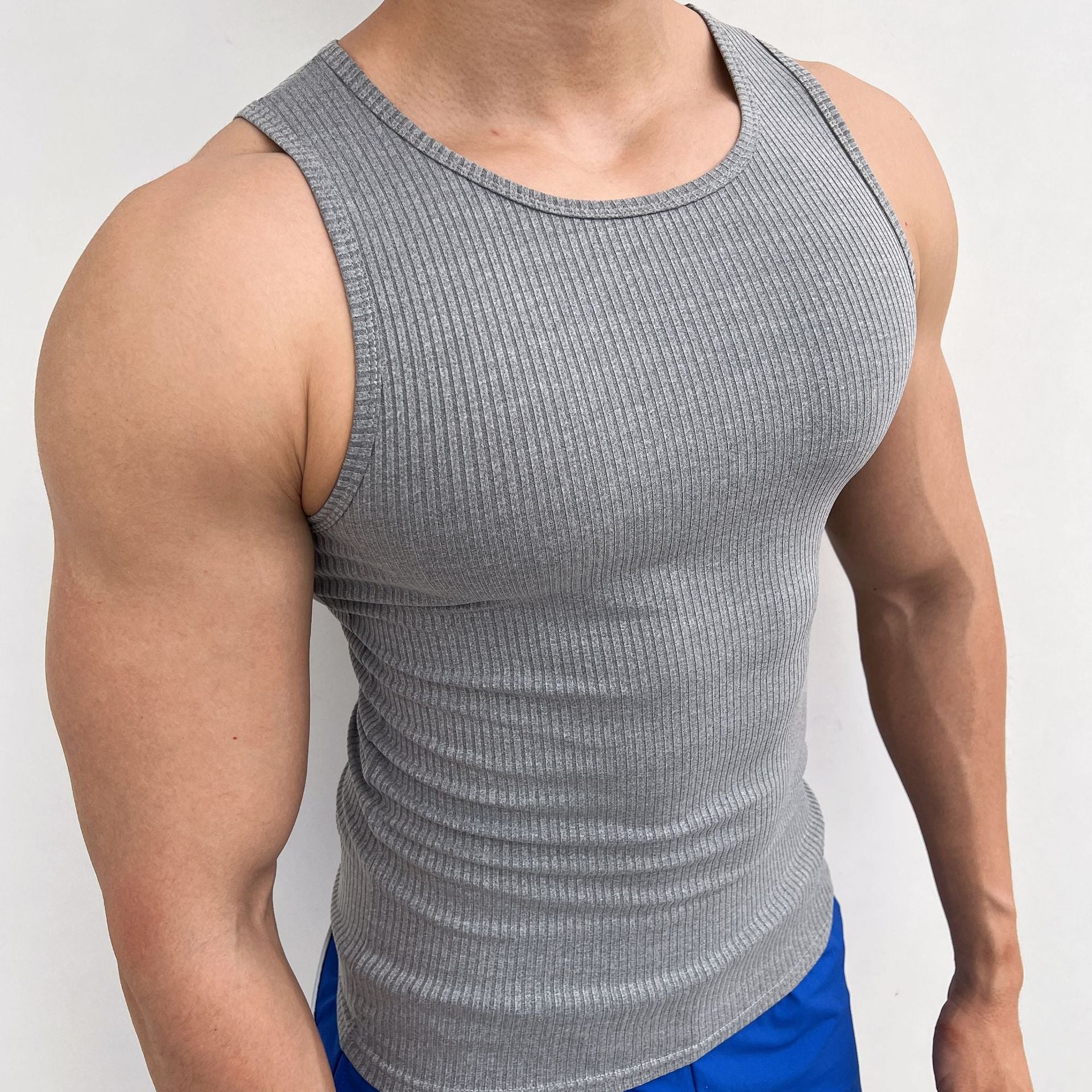 Men's Stretch Tight Sports Vest - Lia_Store