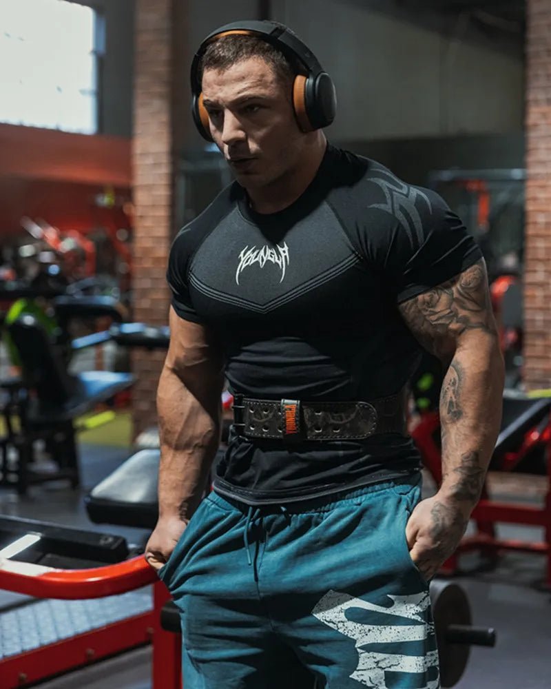 Men’s Tight Quick - Dry Sports Tee fitness gym - Lia_Store