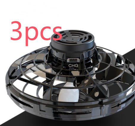 Mini Fingertip Gyro Interactive Decompression Toy Drone LED UFO Type Flying Helicopter Spinner Toy Kids - Lia_Store
