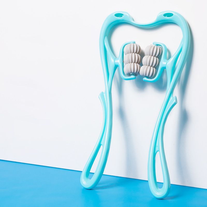 Multifunctional Manual Six - wheel Neck Massager Massage Relieve Roller Massage Tool - Lia_Store