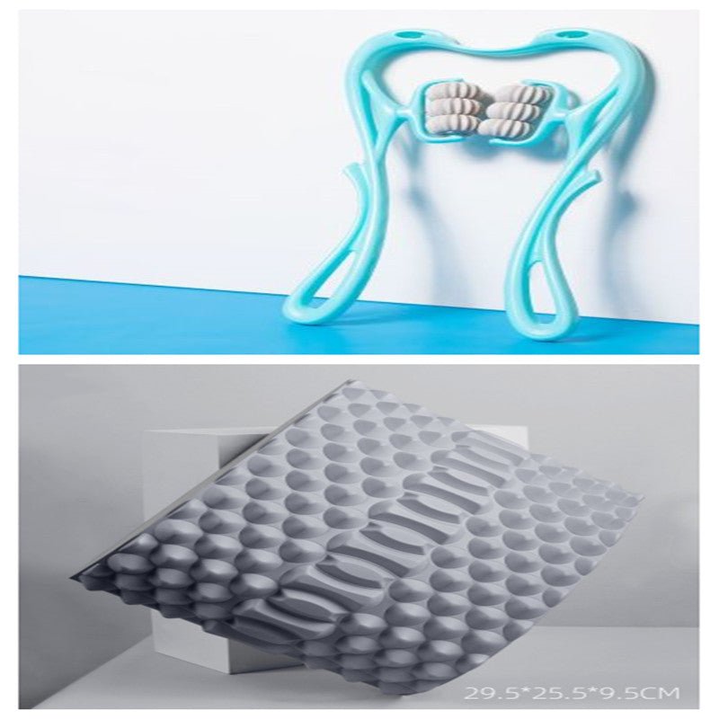 Multifunctional Manual Six - wheel Neck Massager Massage Relieve Roller Massage Tool - Lia_Store