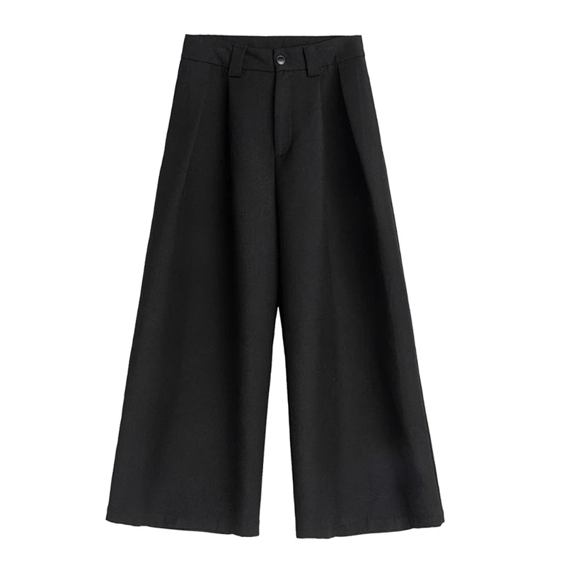 Oversized Black Wide Leg Pants Men - Lia_Store