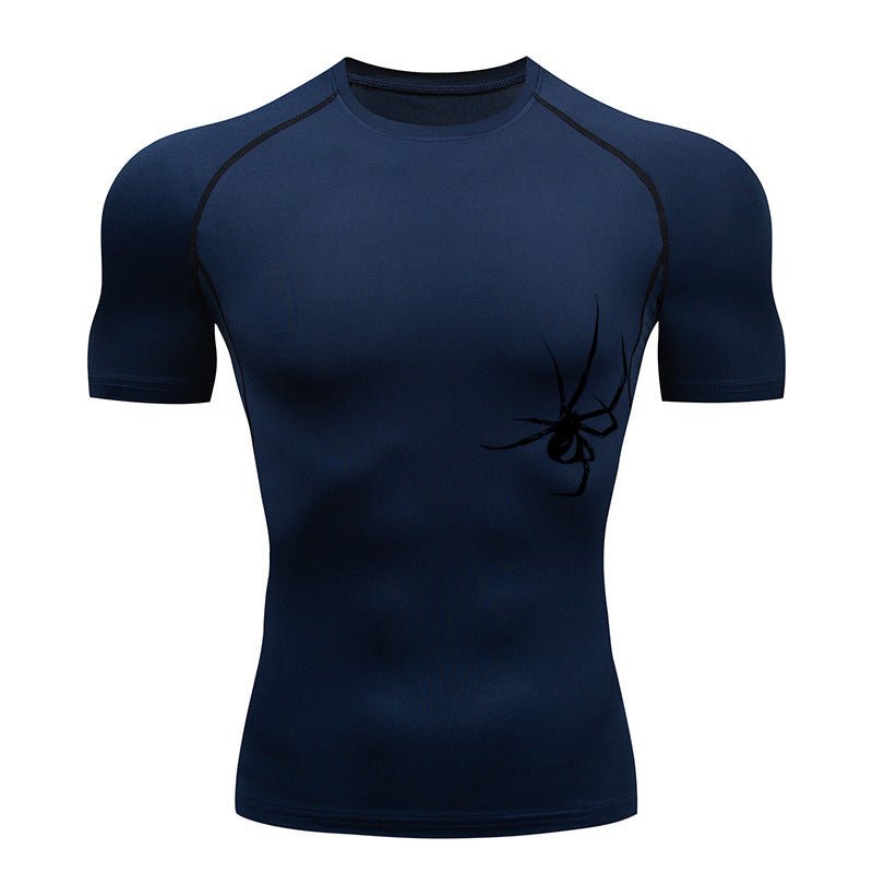 Quick Drying Clothes Sports T-shirt Running Base Clothing Gym Training Tights - Lia_Store