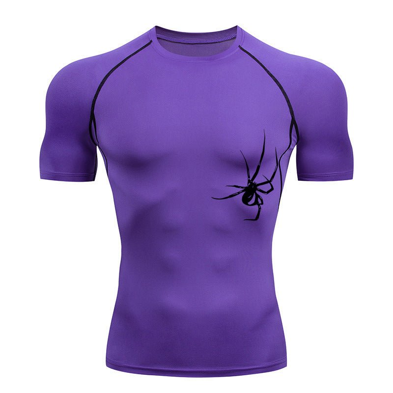 Quick Drying Clothes Sports T-shirt Running Base Clothing Gym Training Tights - Lia_Store