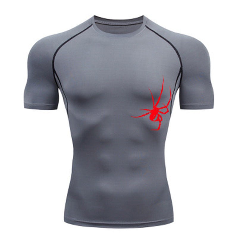 Quick Drying Clothes Sports T-shirt Running Base Clothing Gym Training Tights - Lia_Store