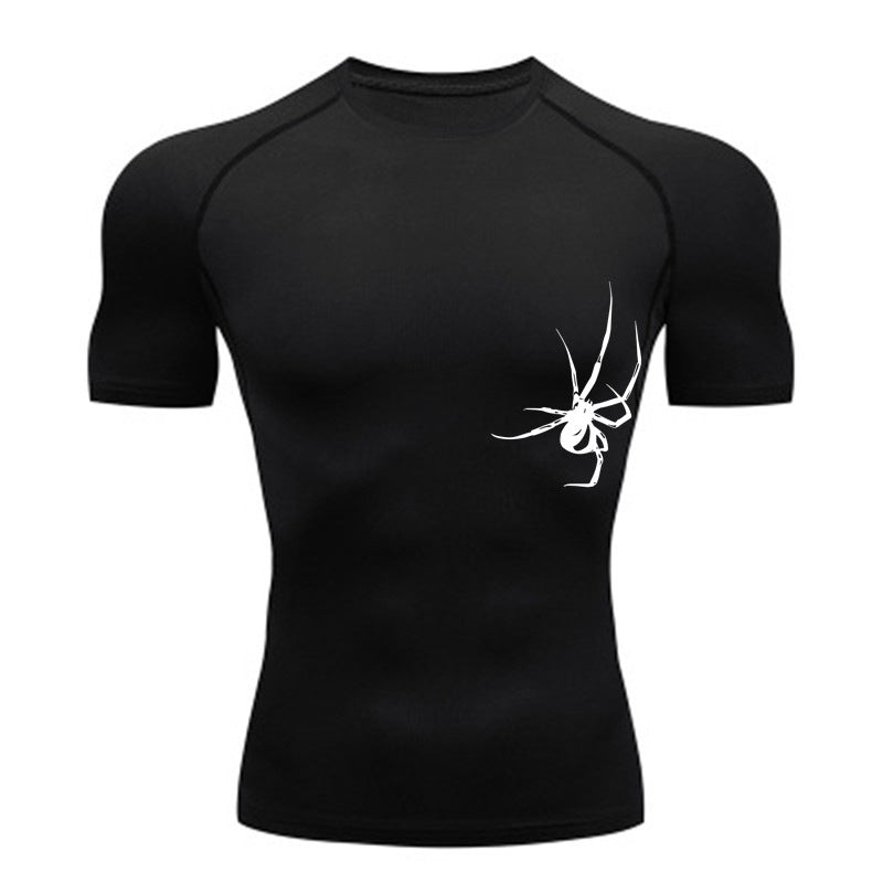 Quick Drying Clothes Sports T-shirt Running Base Clothing Gym Training Tights - Lia_Store