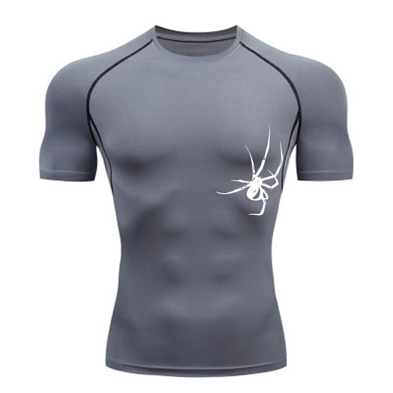 Quick Drying Clothes Sports T-shirt Running Base Clothing Gym Training Tights - Lia_Store