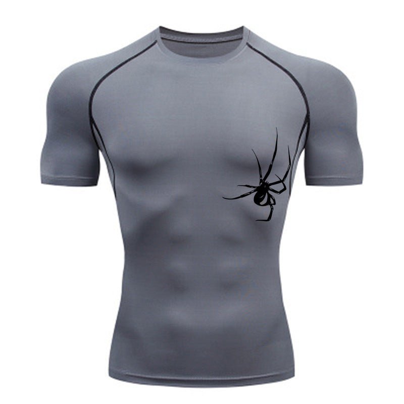 Quick Drying Clothes Sports T-shirt Running Base Clothing Gym Training Tights - Lia_Store