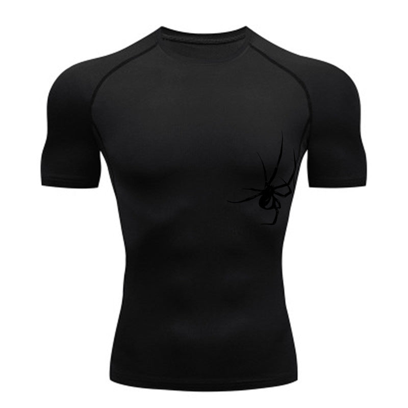 Quick Drying Clothes Sports T-shirt Running Base Clothing Gym Training Tights - Lia_Store