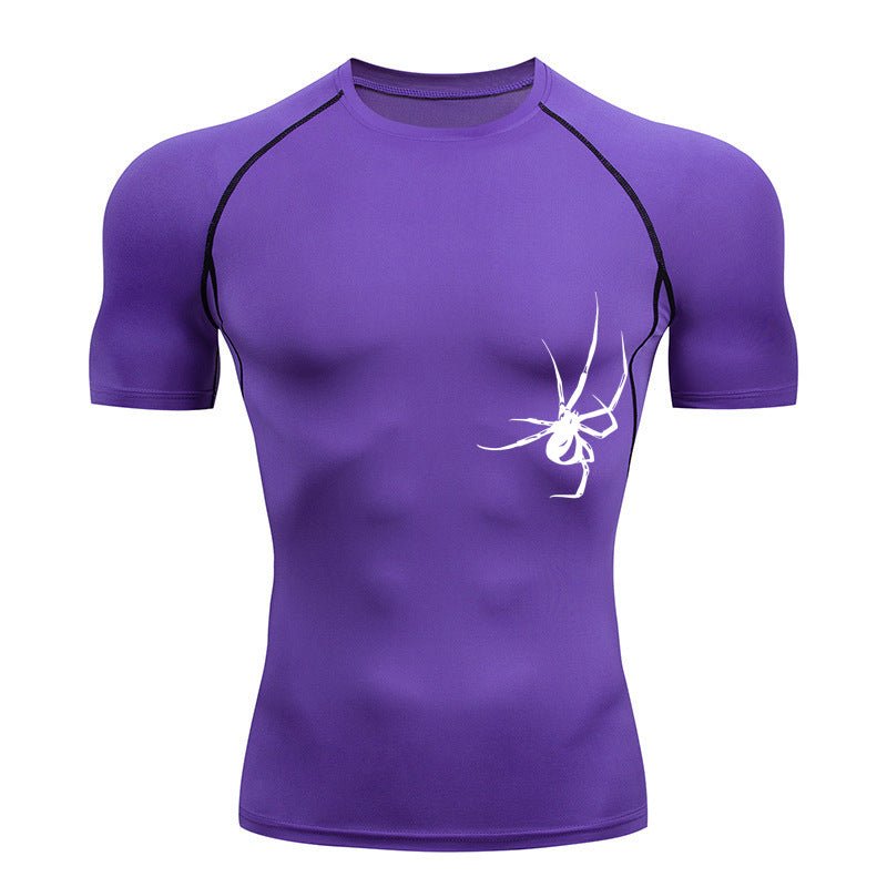 Quick Drying Clothes Sports T-shirt Running Base Clothing Gym Training Tights - Lia_Store