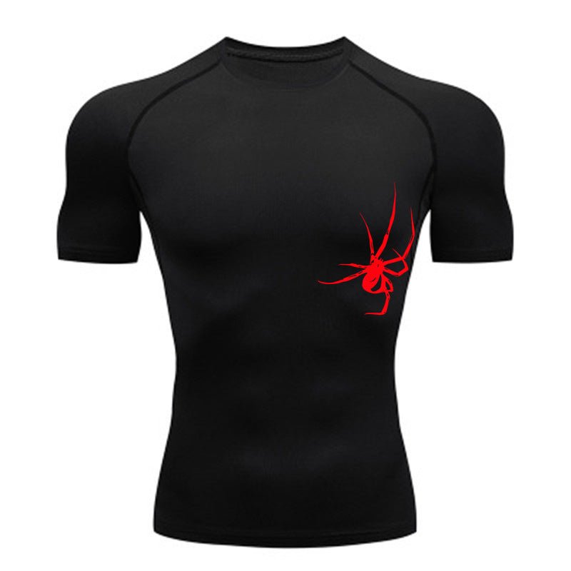 Quick Drying Clothes Sports T-shirt Running Base Clothing Gym Training Tights - Lia_Store