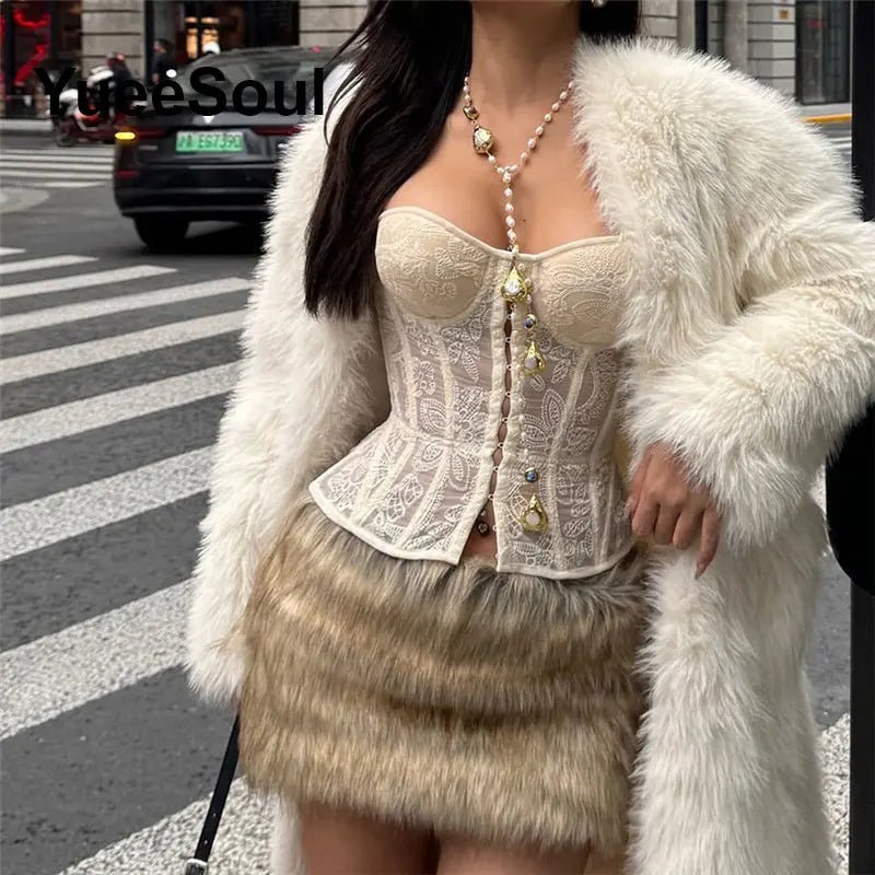 Sexy Slim Tube Crop Top Y2K - Lia_Store