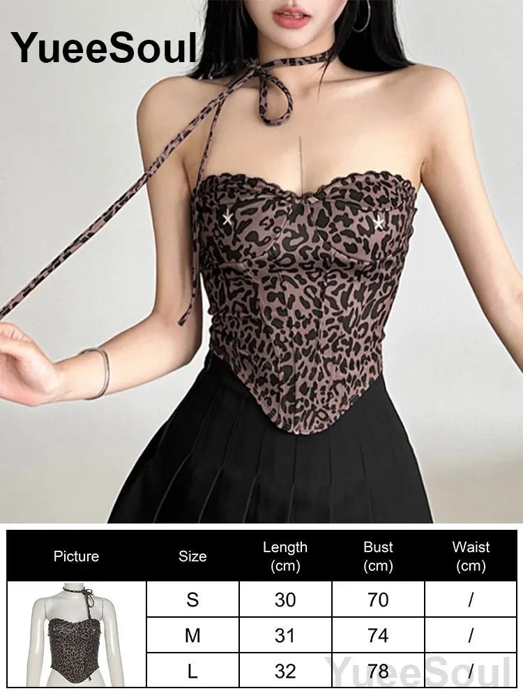 Sexy Slim Tube Crop Top Y2K - Lia_Store