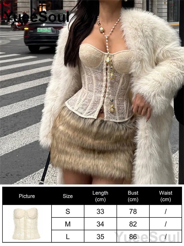 Sexy Slim Tube Crop Top Y2K - Lia_Store