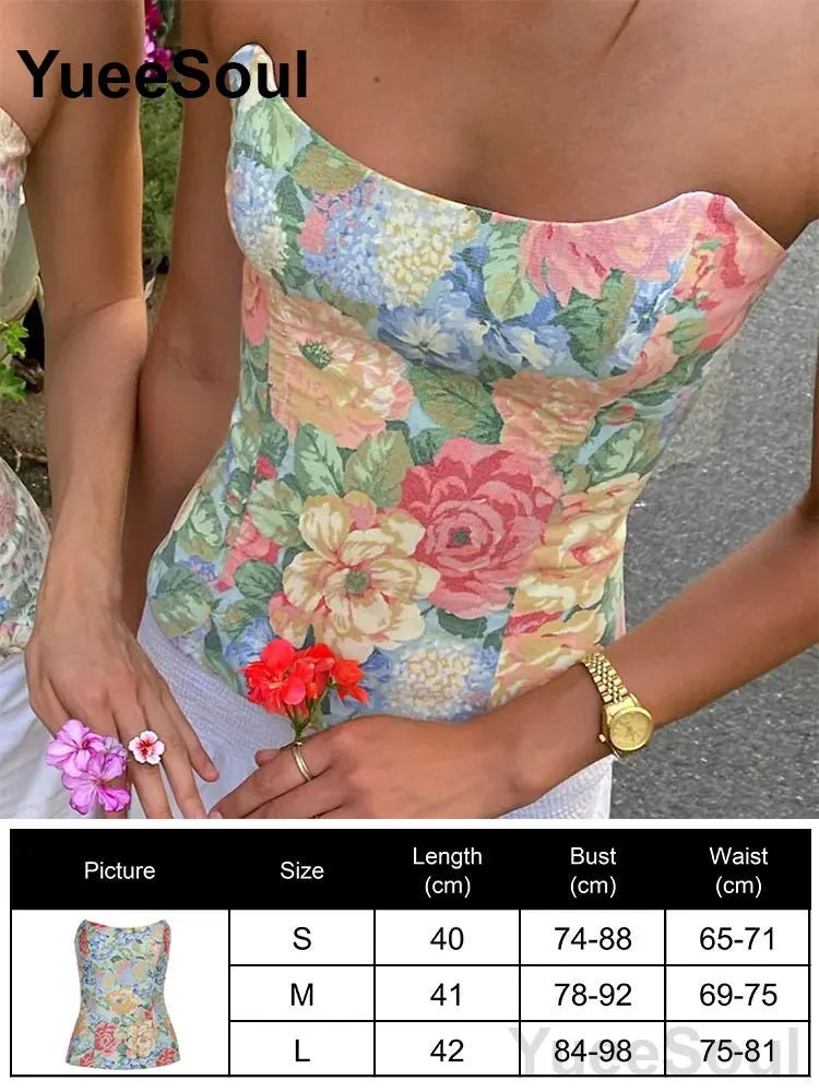 Sexy Slim Tube Crop Top Y2K - Lia_Store