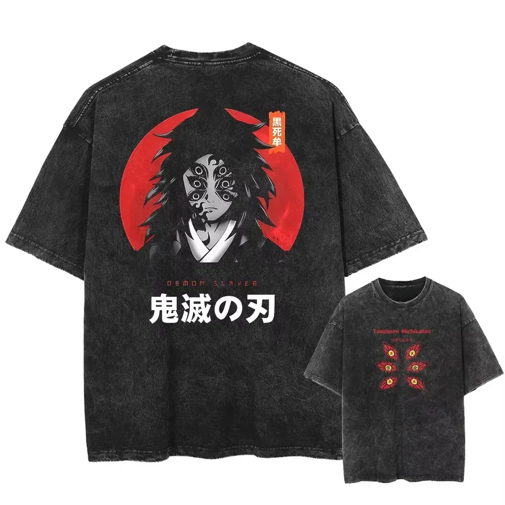 Streetwear Anime Graphic Oversize T-Shirt – Men’s Harajuku Cotton Tee - Lia_Store