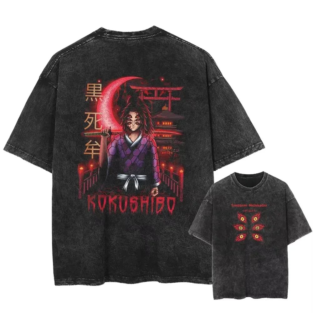 Streetwear Anime Graphic Oversize T-Shirt – Men’s Harajuku Cotton Tee - Lia_Store
