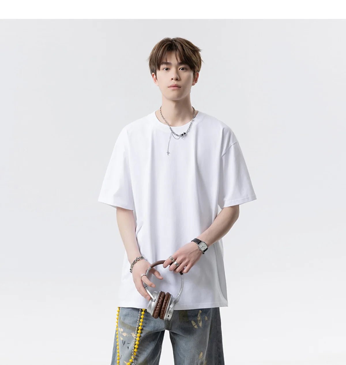 Summer Loose - Fit Men’s O - Neck T-Shirt – Casual Streetwear - Lia_Store