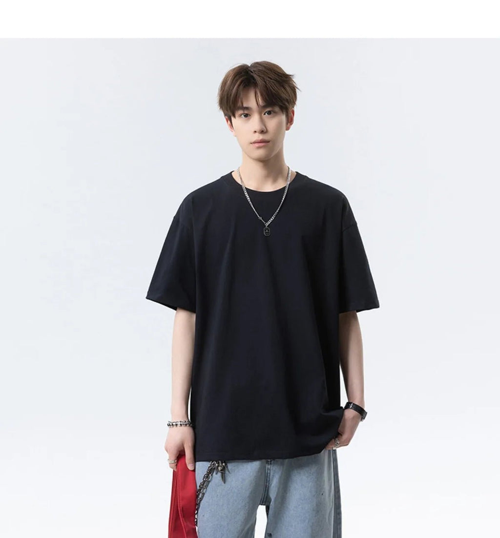 Summer Loose - Fit Men’s O - Neck T-Shirt – Casual Streetwear - Lia_Store